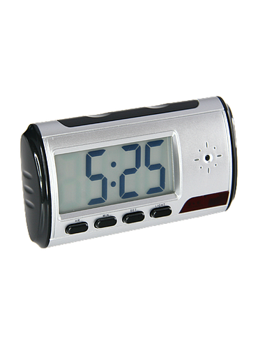 Gravador de Áudio e Vídeo camuflado em relógio despertador